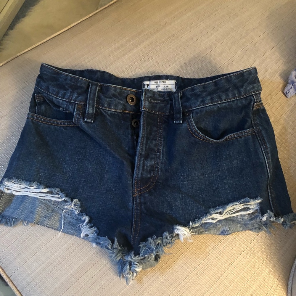 Free people denim shorts